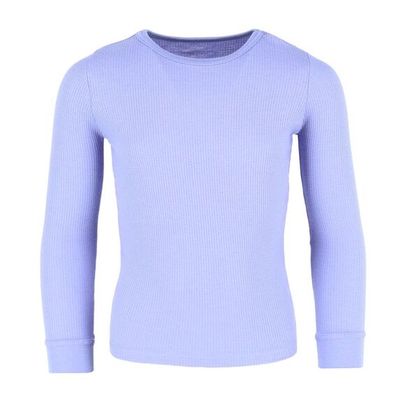 Rene Rofe Girl's Waffle Thermal Long Underwear 2-Piece Set - Picture 3 of 7